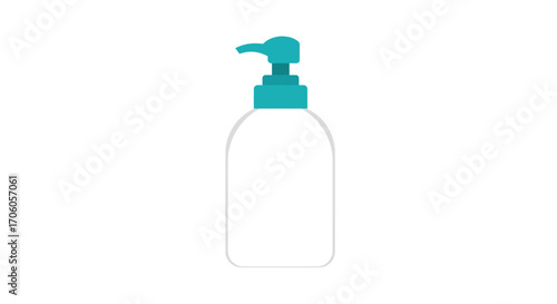 Modern hand soap dispenser with a clean, minimalist design ready for product display or branding