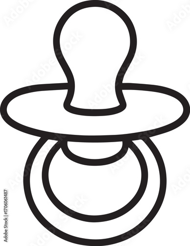 baby pacifier vector illustration