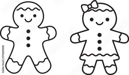 vector illustration of gingerbread