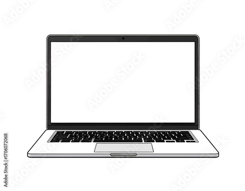 Minimal Vector Laptop Icon