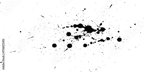 Simple Black Ink Stroke on White Background Minimalist Design Element Graphic Resource
