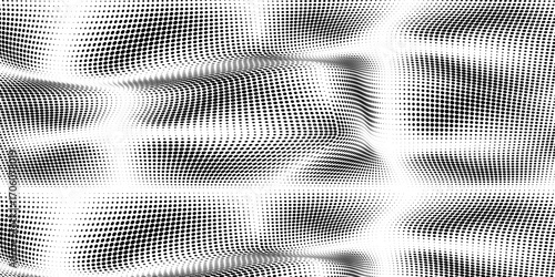 Grunge halftone gradient background. Faded grit noise texture. White and black sand wallpaper. Retro pixelated backdrop ilustrasion vector