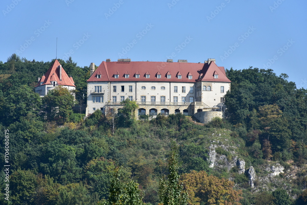 Obraz premium castle Przegorzaly in village Przegorzaly near town Krakow in Poland