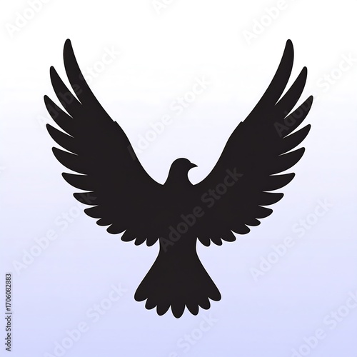Silhouette of a soaring bird (1)