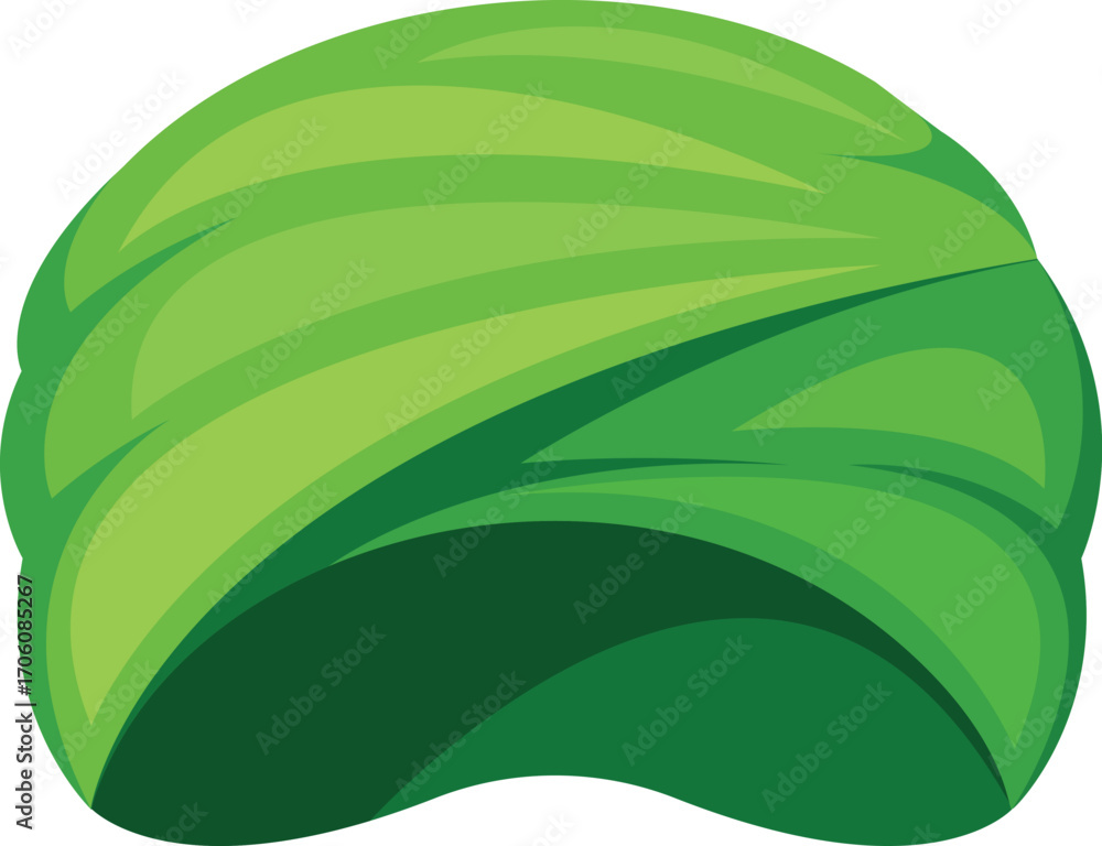 Fototapeta premium Turban tribal garment vector illustration