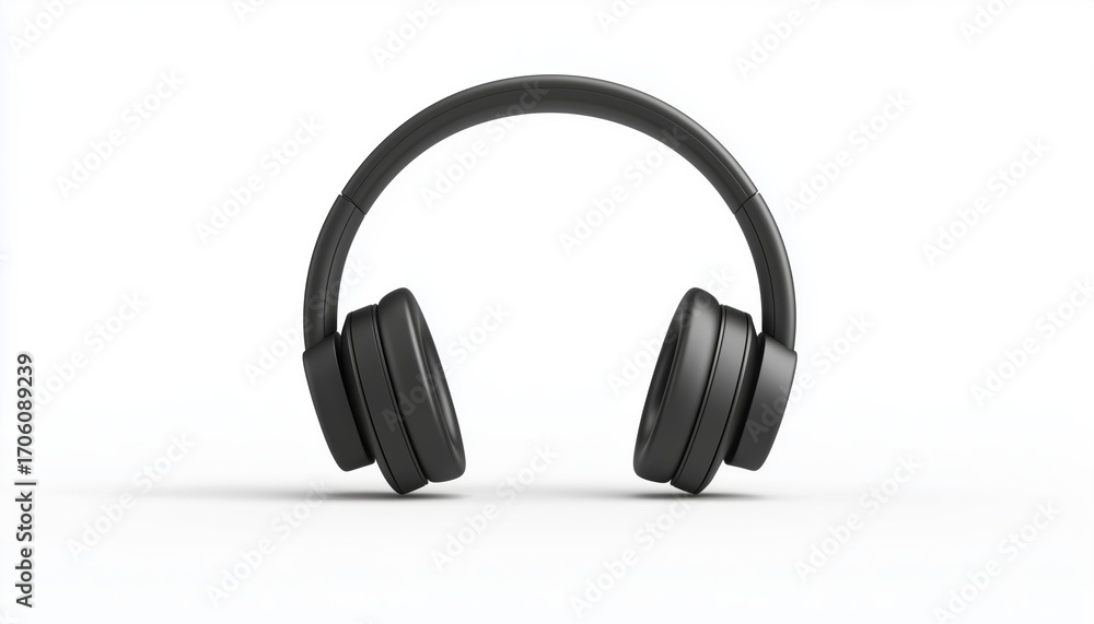 Fototapeta premium White Voip Headphones For Customer Service Support In A Call Center Setting. Comfortable And Effective For Communication With Customers.