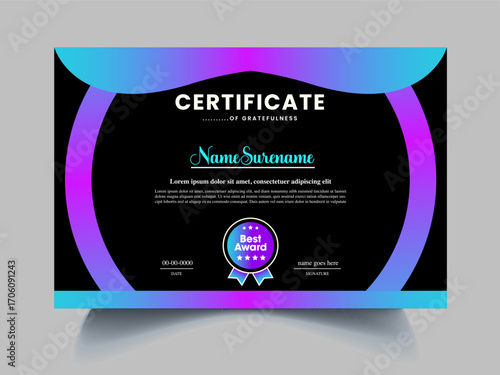 manual certificate design template