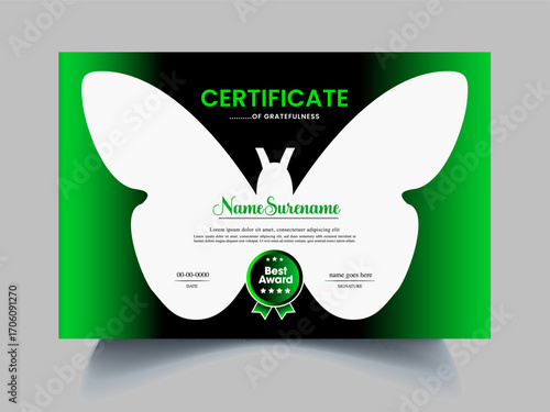 manual certificate design template