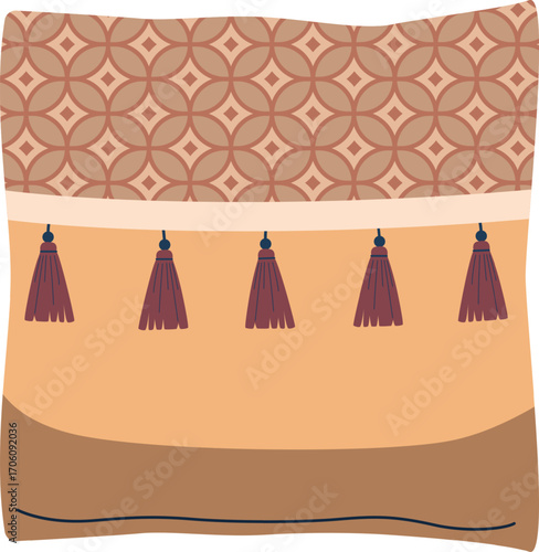 Eastern cushion ethnic embroidery print