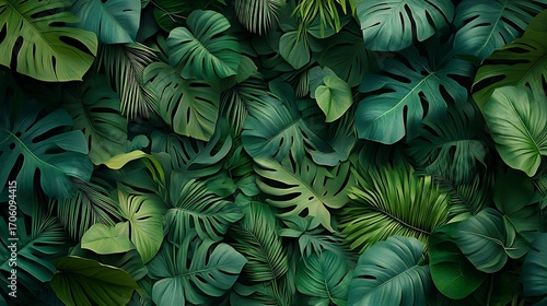Wallpaper Mural Vibrant Green Foliage Closeup with Textured Leaves in Natural Light and Detailed Vein-generative ai Torontodigital.ca