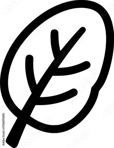 Minimalist spinach leaves icon
