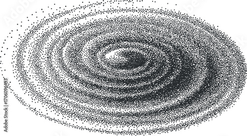 A detailed illustration of a spiral galaxy showcasing swirling stars and cosmic dust.
