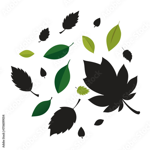 Un design de feuille homogène et floral pour l'illustration de la nature