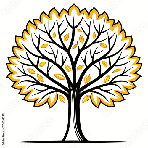 An eco-friendly natural floral pattern in spring 🌿 with a green leaf and plant illustration