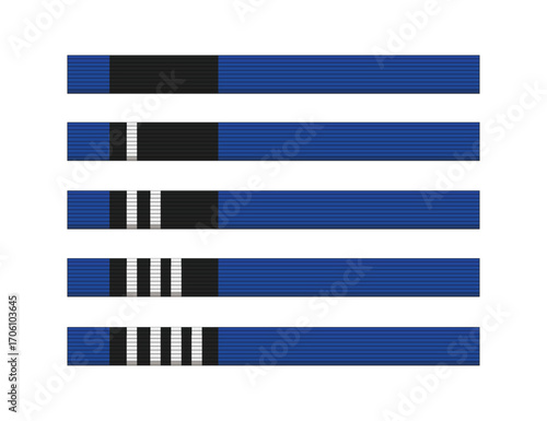Blue Brazilian Jiu-jitsu vector martial arts belt