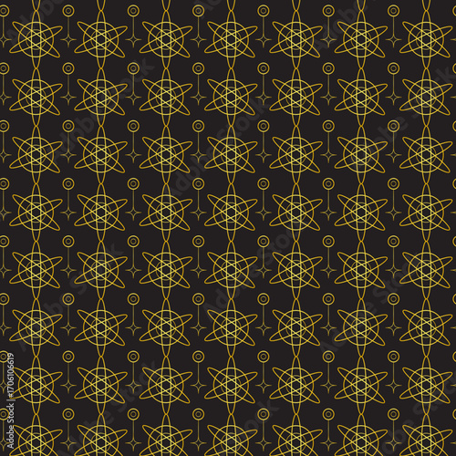 New Pattern Design, Black and Gold pattern 