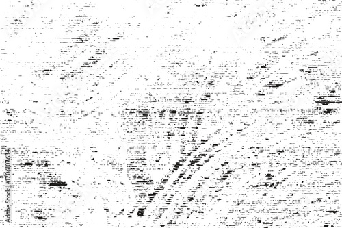 black splatter starburst abstract grunge texture isolated on white background. Monochrome noise of dust or dirt, printing errors for overlay. Vector illustration, eps 10