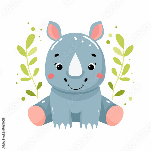 Niedliches Nashorn