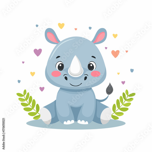 Niedliches Nashorn
