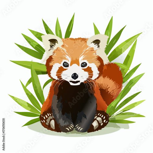 Niedlicher roter Panda