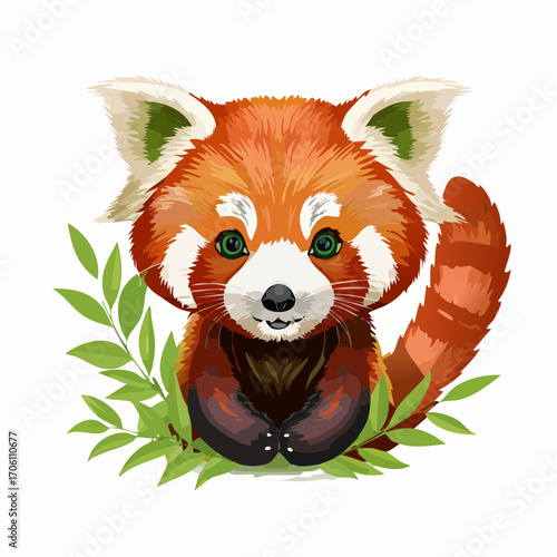 Niedlicher roter Panda