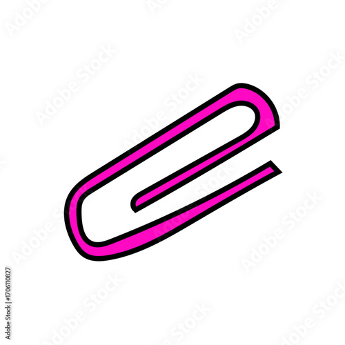 Clip Rosa Ilustração