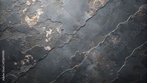 Rough Textured Dark Stone or Slate Background 