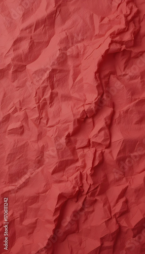 wrinkled red fabric.