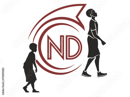 Monogram Logo of North Dakota State Capitol Building