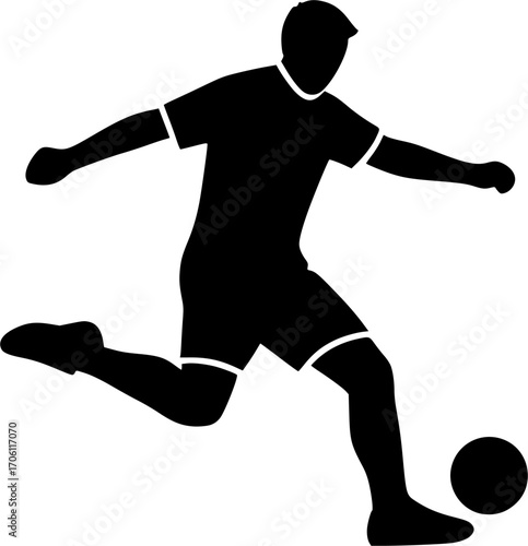 Kickball player silhouette, Kickball player svg, Kickball player clipart, Kickball sports player silhouette set
