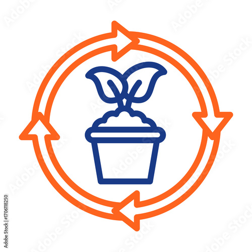 Sustainable Agriculture Color Vector Icon