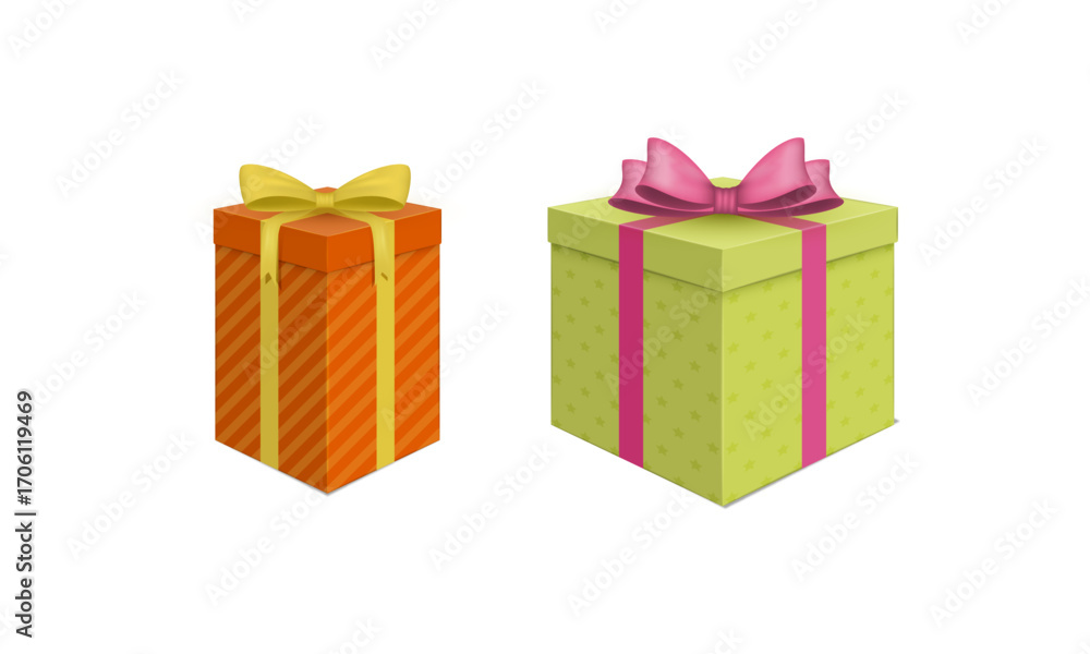 Naklejka premium Luxury Gift Box, Price Box, Decorative Packaging, Elegant Present Box, Premium Box Design for Special Occasions, Gift Box Template