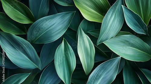 Wallpaper Mural Vibrant Green Foliage Closeup with Textured Leaves in Natural Light and Detailed Vein-generative ai Torontodigital.ca