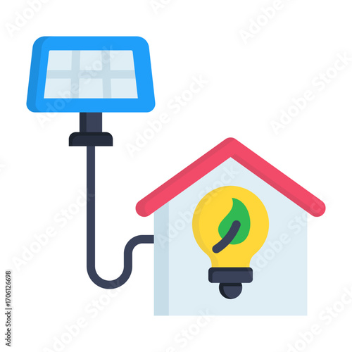 Green Energy Flat Vector Icon