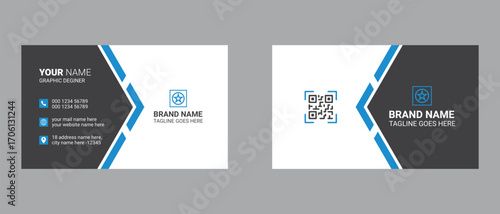 Simple business card template design and visiting card design for your business and personal purpose
