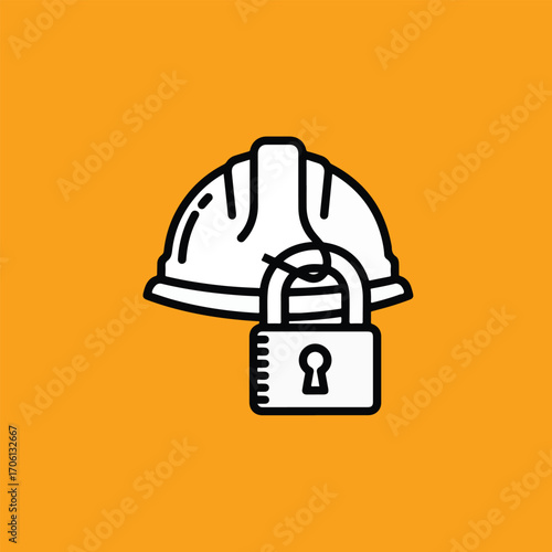 vector illustration of a fireman helmet