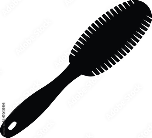 personal care hairbrush vector design
