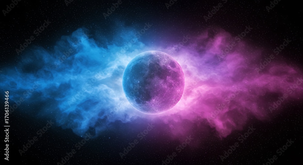 Fototapeta premium Abstract cosmic sphere