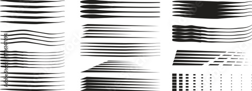Chalk lines, Hand drawn vector Pencil underlines, kids crayon strips, brush line in sketch style. Vector horizontal chalk lines vector illustration isolated on white background. 