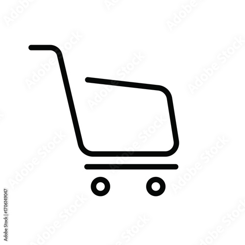Shopping Cart Icon, flat design best vector icon
