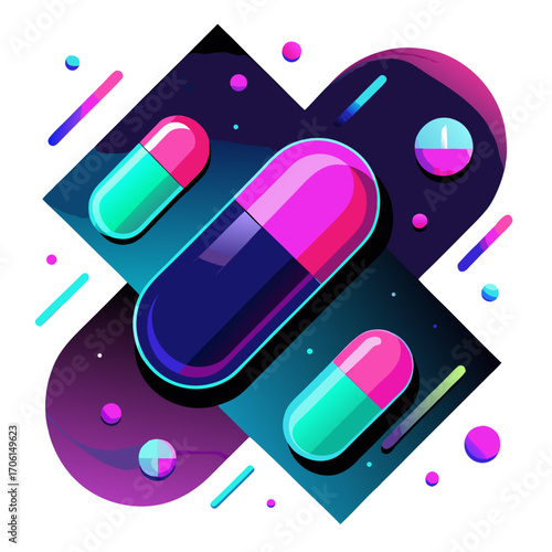 medicine capsule illustration