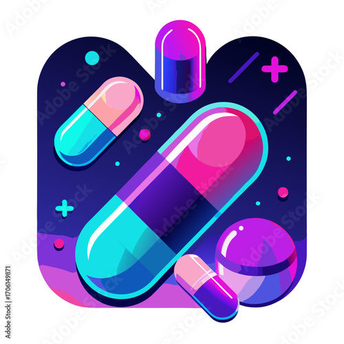 medicine capsule illustration