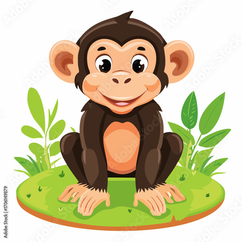 Niedlicher Chimpanse