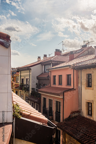 roofs of old town in Spain