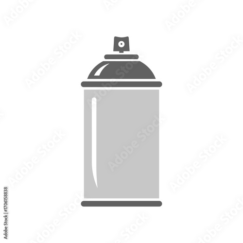A close-up view of a spray paint canister on a plain background, ideal for art and DIY projects