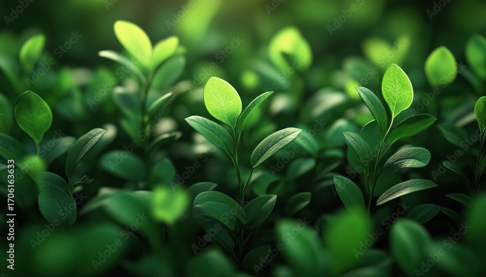 Obraz premium Growth Of Green Plants - An Exploration Of The Development And Expansion Of Plant Life In A Vibrant And Lush Environment.