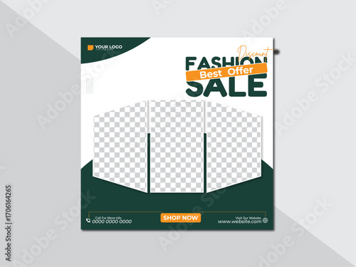 Trendy Clothing Store Social Media Banner Layout