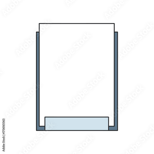 Blank sheet of paper on a simple background, ideal for notes, sketches, or printing