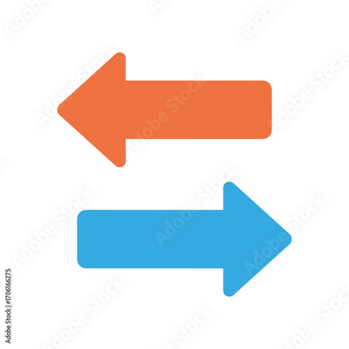 Free Download Colorful arrows indicating direction, with a simple background and no distractions - GFXLoad