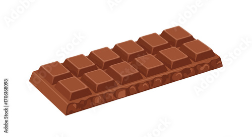 A classic rectangular milk chocolate bar with segments.